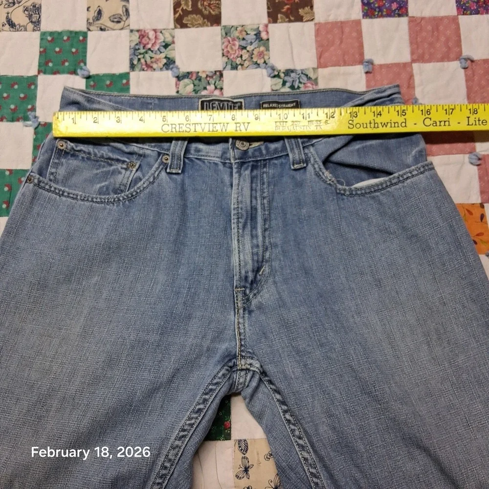 Y2K Levi 559 Relaxed Straight 32x32 Blue Stone Wash Jeans Mens‎